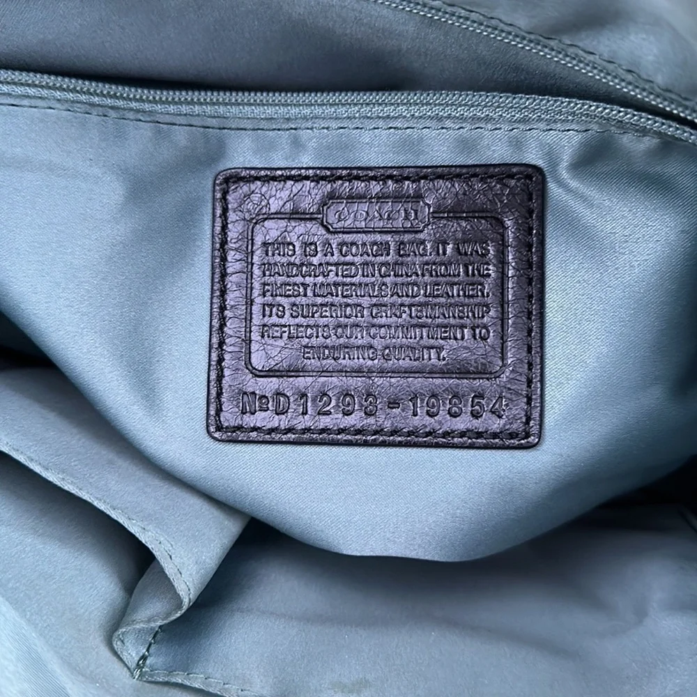 Coach quilted distressed